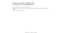 Desktop Screenshot of care.job-support.dk