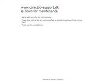 Tablet Screenshot of care.job-support.dk