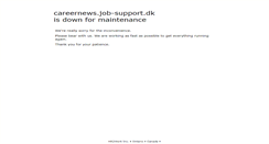 Desktop Screenshot of careernews.job-support.dk